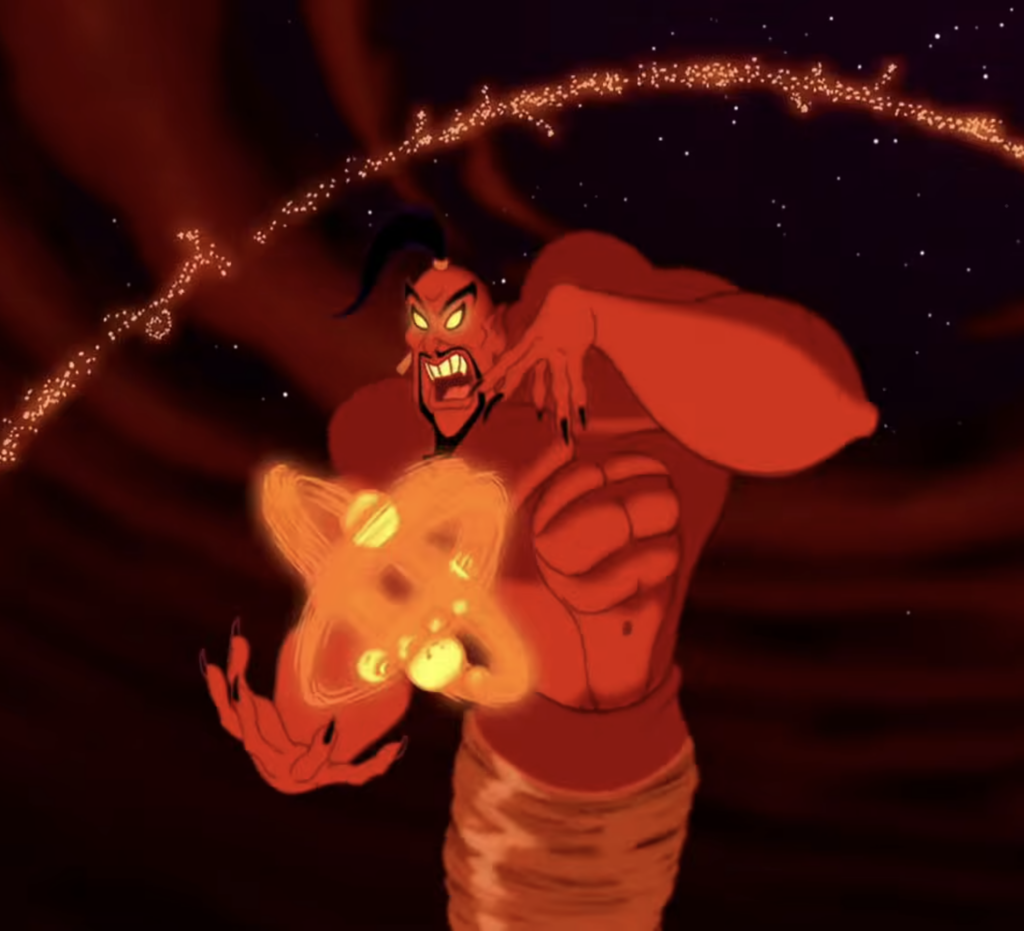 Jafar as a Genie from "Aladdin," Unusual Halloween Costume Ideas from Disney Movies