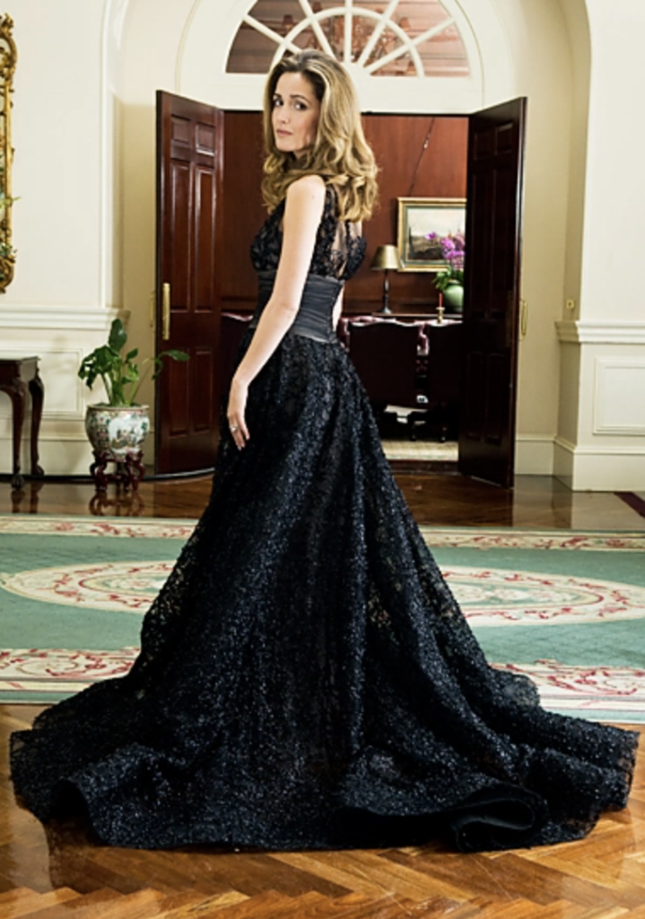Rose Byrne as Helen,"Bridesmaids" (2011) Best Black Costume, Gowns, & Dresses from Modern Set Movies