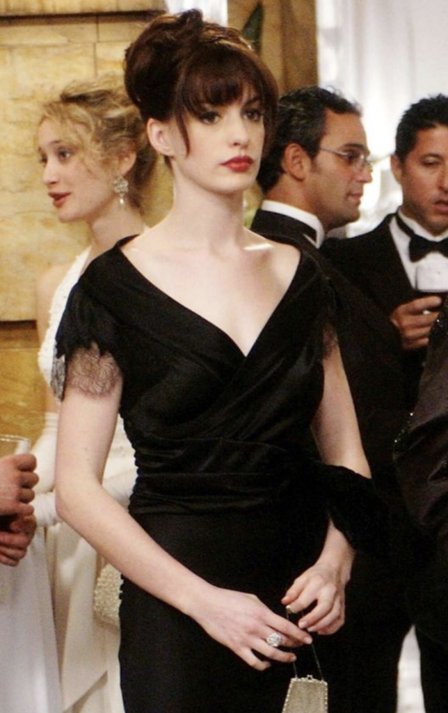 Anne Hathaway as Andy, "The Devil Wears Prada" (2006) Best Black Costume, Gowns, & Dresses from Modern Set Movies