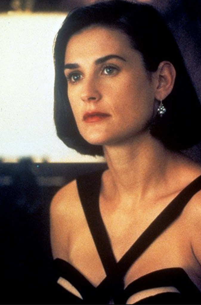 Demi Moore as Diana, "Indecent Proposal" (1993) Best Black Costume, Gowns, & Dresses from Modern Set Movies