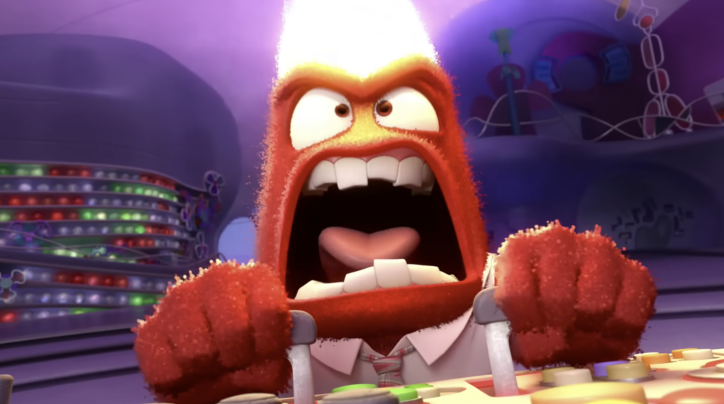 Anger, Pixar "Inside Out" (2015) Movie Review