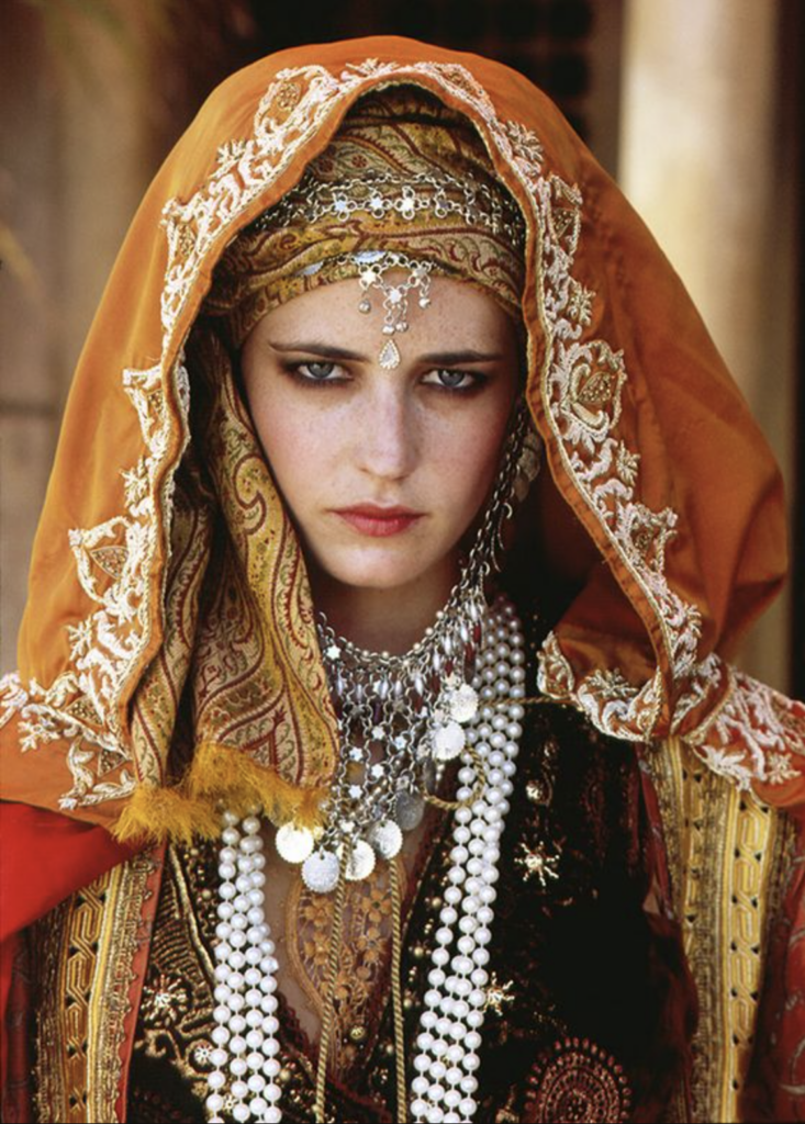 Eva Green as Sibylla, Kingdom of Heaven (2005) Best Orange Costume, Gowns, & Dresses from Period Piece Dramas Movies