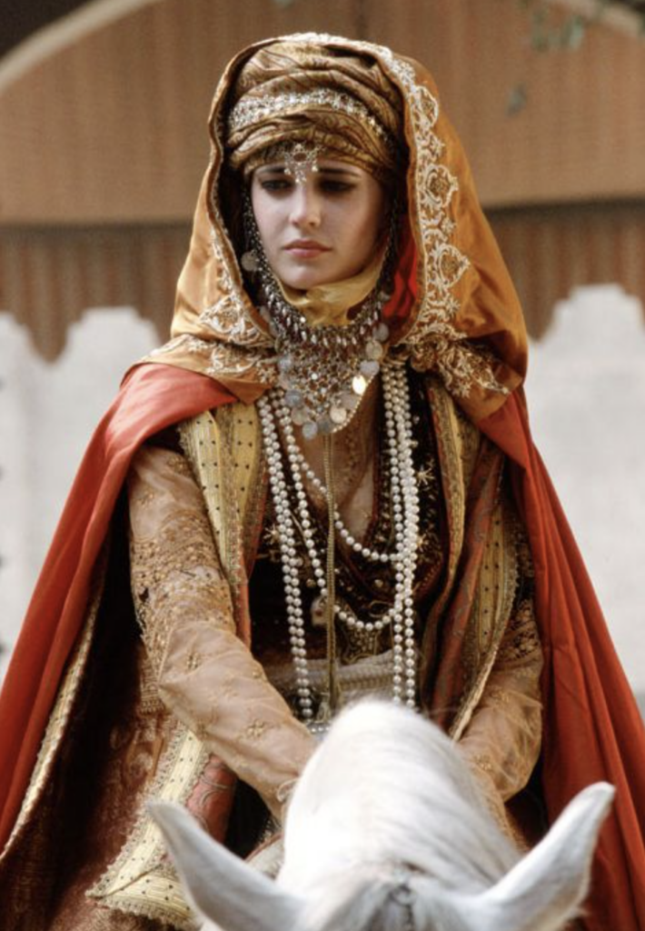 Eva Green as Sibylla, Kingdom of Heaven (2005) Best Orange Costume, Gowns, & Dresses from Period Piece Dramas Movies