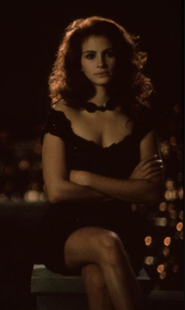 Julia Roberts as Vivian, "Pretty Woman" (1990) Best Black Costume, Gowns, & Dresses from Modern Set Movies
