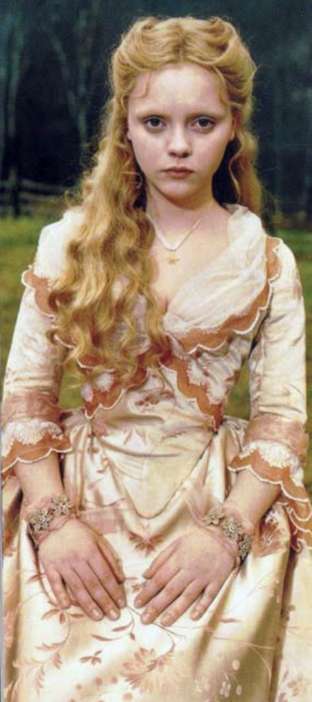 Christina Ricci as Katrina in "Sleepy Hollow" (1999) Best Orange Costumes, Gowns, & Dresses from Fantasy & Sci-fi Movies