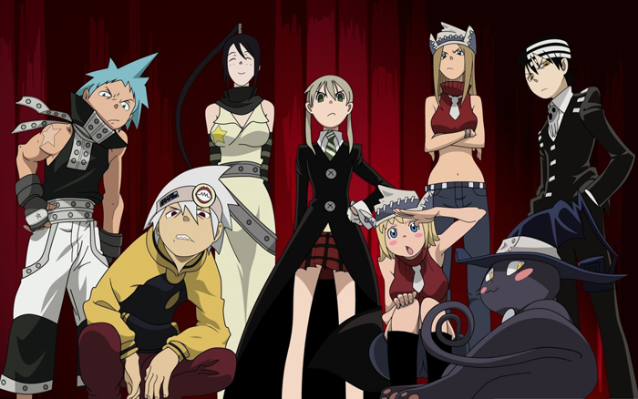 Black Star, Soul, Tsubaki, Maka, Patty, Liz, Blair, and Death the Kid, "Soul Eater," 10 Fun & Creepy Anime, Halloween Viewing