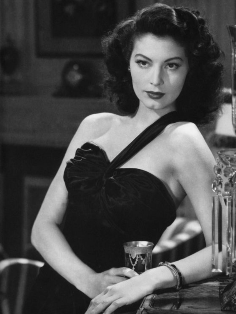 Ava Gardner as Kitty, "The Killers" (1946) Best Black Costume, Gowns, & Dresses from Modern Set Movies