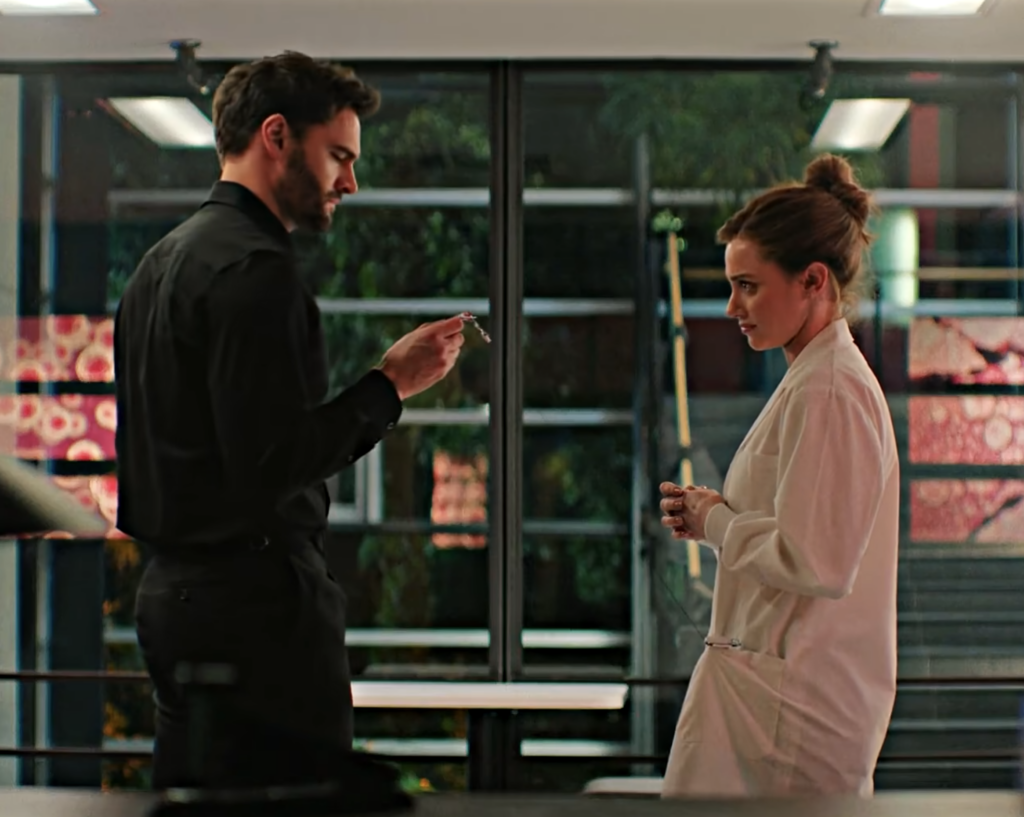 Tom Bateman as Adam Carlsen & Lili Reinhart as Olive Smith, Amazon Prime Original "The Love Hypothesis" (2026) Movie Review